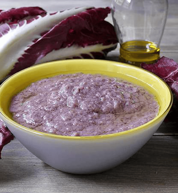 Vellutata di radicchio e patate