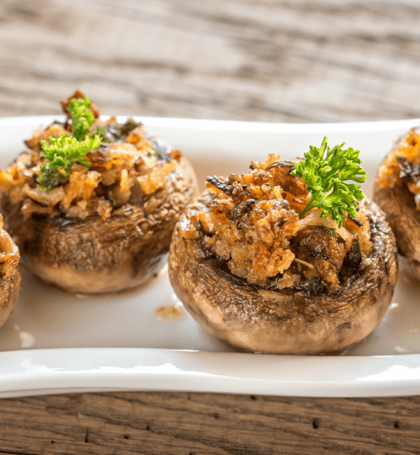 Funghi ripieni al forno